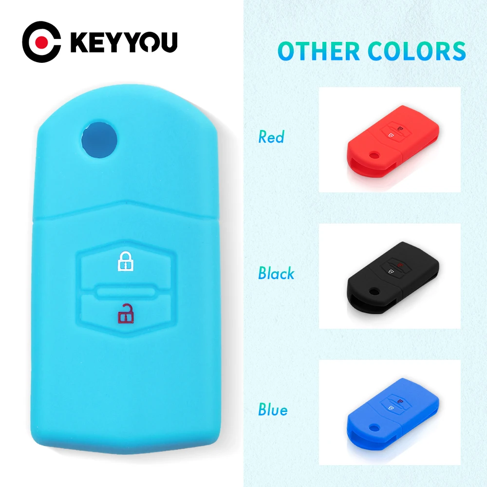 KEYYOU 2 Buttons Silicone Remote Fob Folding Flip Key Case Cover for Mazda M2 3 5 M6 8 Speed CX-5 CX7 CX-9 MX-5 RX
KEYYOU 2 Buttons Silicone Remote Fob Folding Flip Key Case Cover for Mazda M2 3 5 M6 8 Speed CX-5 CX7 CX-9 MX-5 RX