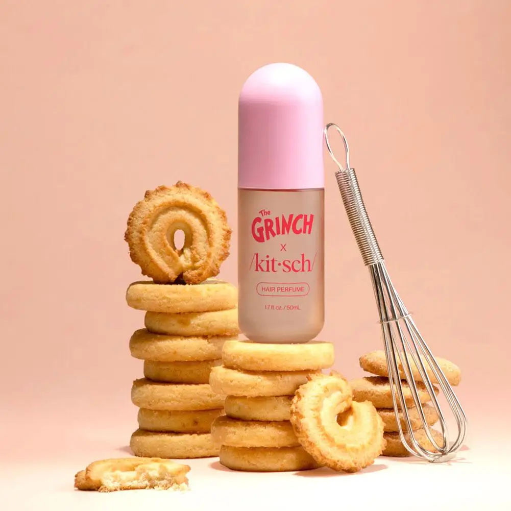 Спрей для волос Grinch, 50 мл, с ароматом печенья Cheesy Whirly Town, стойкий, веганский, легкий парфюм-мист для волос
Спрей для волос Grinch, 50 мл, с ароматом печенья Cheesy Whirly Town, стойкий, веганский, легкий парфюм-мист для волос