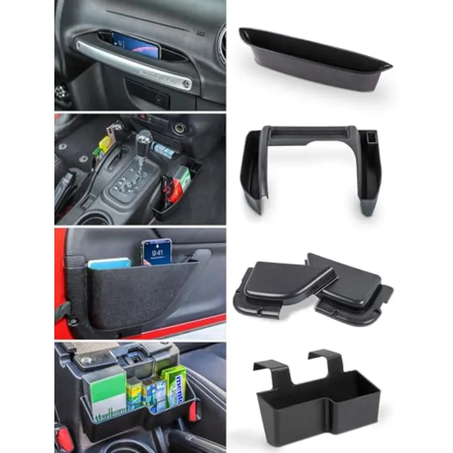 4 Pack Center Console Organizer, Interior Storage Accessories for 2011-2018 Jeep Wrangler JK JKU, Maximize in-car Space with AB
4 Pack Center Console Organizer, Interior Storage Accessories for 2011-2018 Jeep Wrangler JK JKU, Maximize in-car Space with AB