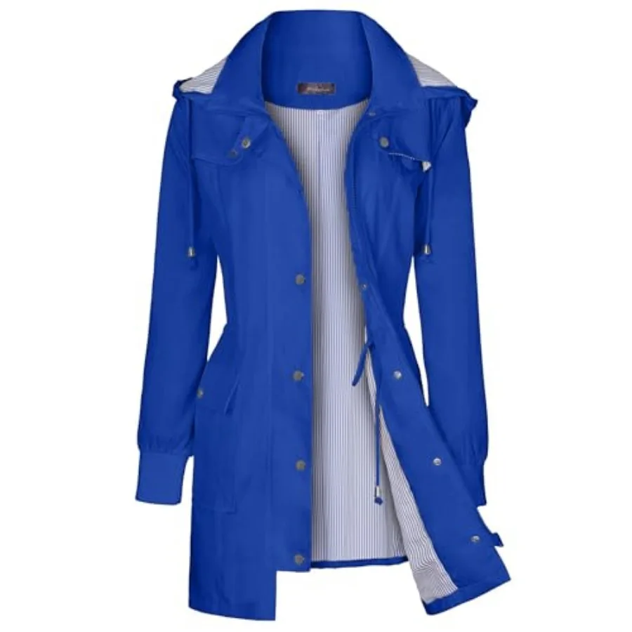 Bloggerlove Rain Jacket Women Lightweight Raincoat Waterproof Windbreaker Striped Climbing Outdoor Hooded Trench Coats S-XXL
Bloggerlove Rain Jacket Women Lightweight Raincoat Waterproof Windbreaker Striped Climbing Outdoor Hooded Trench Coats S-XXL