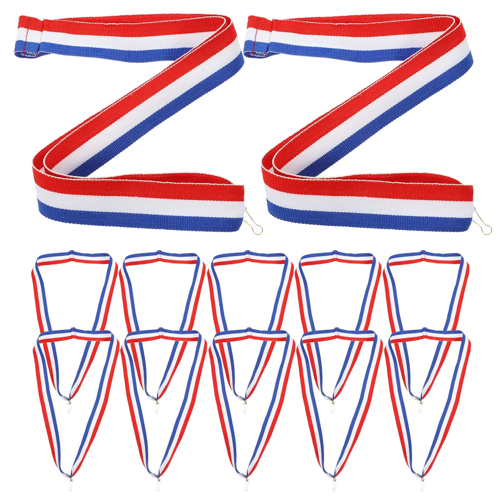 12Pcs Sports Meeting Award Ribbon Neck Medal Lanyards Competition Medal Hanging Straps Multi-Function Sport Party Accessories
12Pcs Sports Meeting Award Ribbon Neck Medal Lanyards Competition Medal Hanging Straps Multi-Function Sport Party Accessories