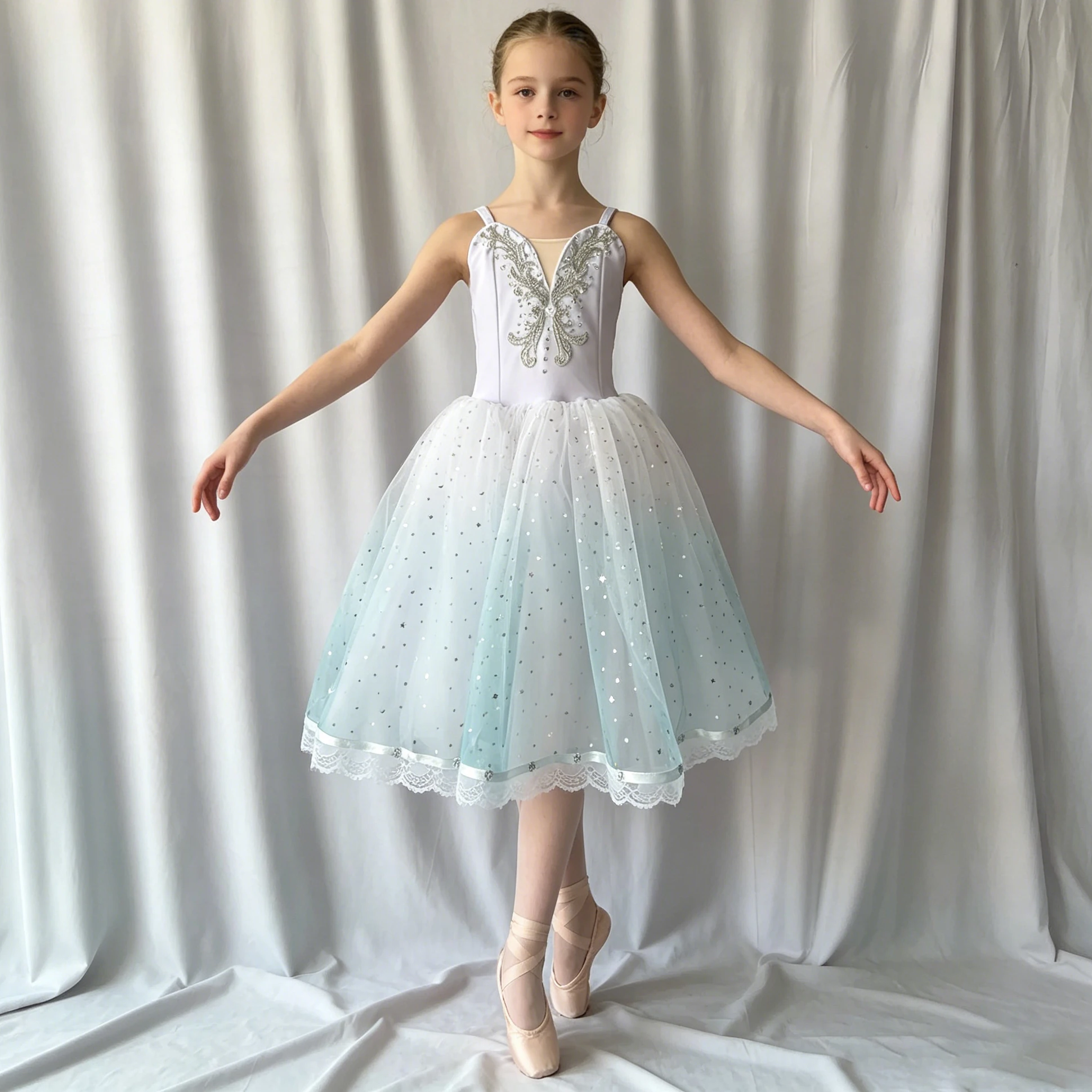 Professional Romantic Tutu Ballet Dress Sequins Gradient Color Lace Slip Ballerina Party Dress Children Ballet Dance Costumes
Professional Romantic Tutu Ballet Dress Sequins Gradient Color Lace Slip Ballerina Party Dress Children Ballet Dance Costumes