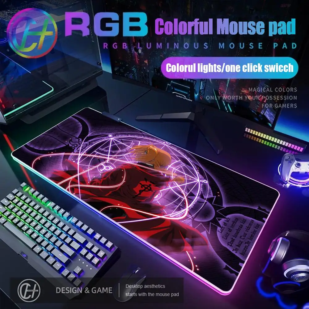 Коврик для мыши Fullmetal Alchemist RGB Gaming Mouse Pad Настольный коврик HD Gamer Большой светодиодный светильник XXL 400x900 Коврики для мыши ПК Компьютерный ковер
Коврик для мыши Fullmetal Alchemist RGB Gaming Mouse Pad Настольный коврик HD Gamer Большой светодиодный светильник XXL 400x900 Коврики для мыши ПК Компьютерный ковер