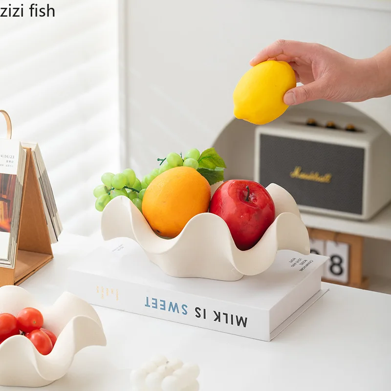 Simple Geometric Ceramic Fruit Tray Fruit Basket Living Room Tea Table Snacks Candy Tray Irregular Storage Tray Home Tableware
Simple Geometric Ceramic Fruit Tray Fruit Basket Living Room Tea Table Snacks Candy Tray Irregular Storage Tray Home Tableware