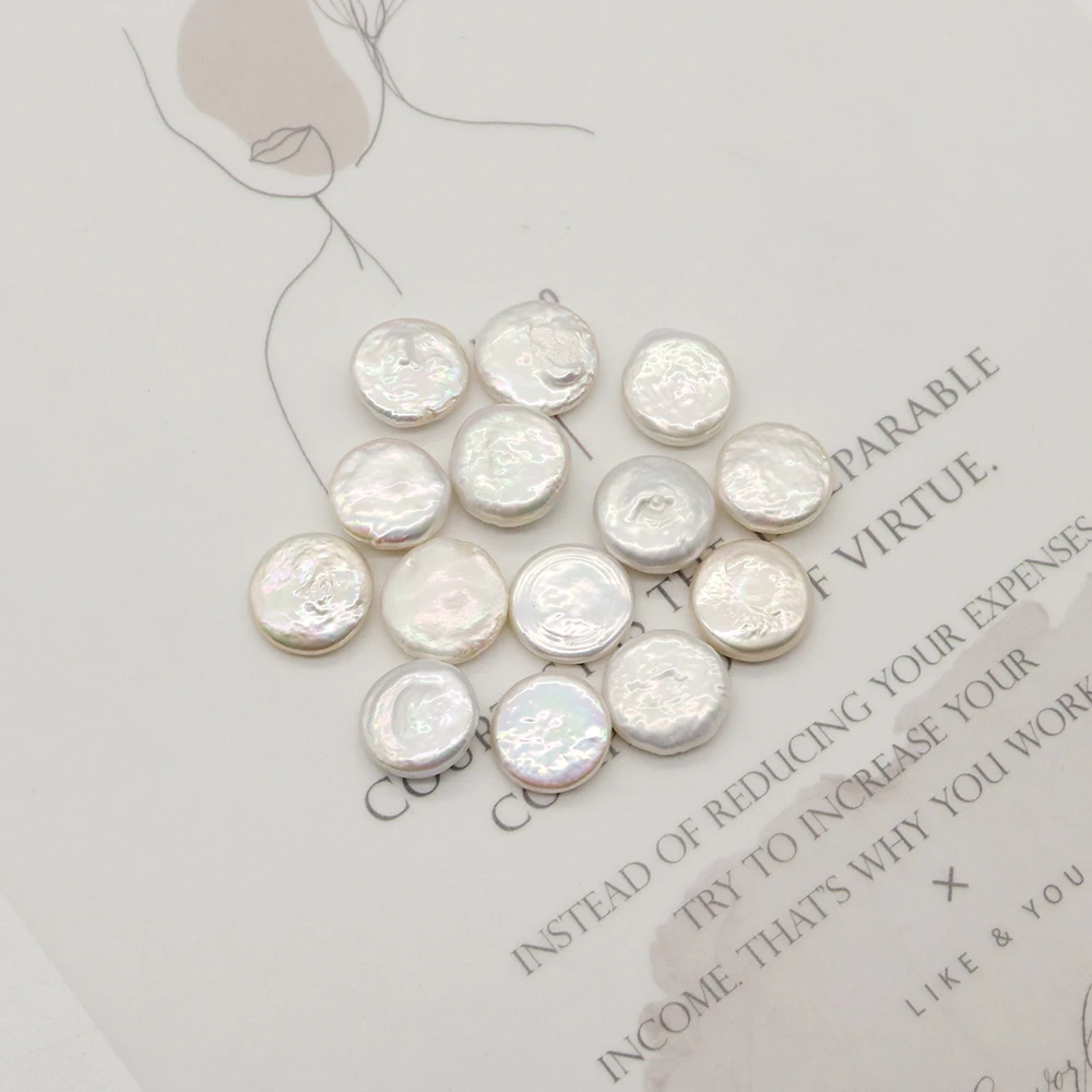 12mm Natural Pearl Bead Button Shape Flat Round Loose Spacer Bead for Jewelry Making DIY Bracelet Earring Handcrafts Accessories
12mm Natural Pearl Bead Button Shape Flat Round Loose Spacer Bead for Jewelry Making DIY Bracelet Earring Handcrafts Accessories