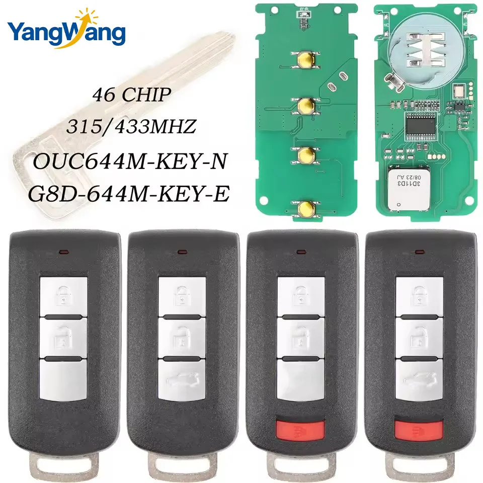 YangWang Smart Remote Control Cat Key Fob ID46 315MHz 433MHz For Mitsubishi Lancer Outlander Galant Keyless Go G8D-644M-KEY-E
YangWang Smart Remote Control Cat Key Fob ID46 315MHz 433MHz For Mitsubishi Lancer Outlander Galant Keyless Go G8D-644M-KEY-E