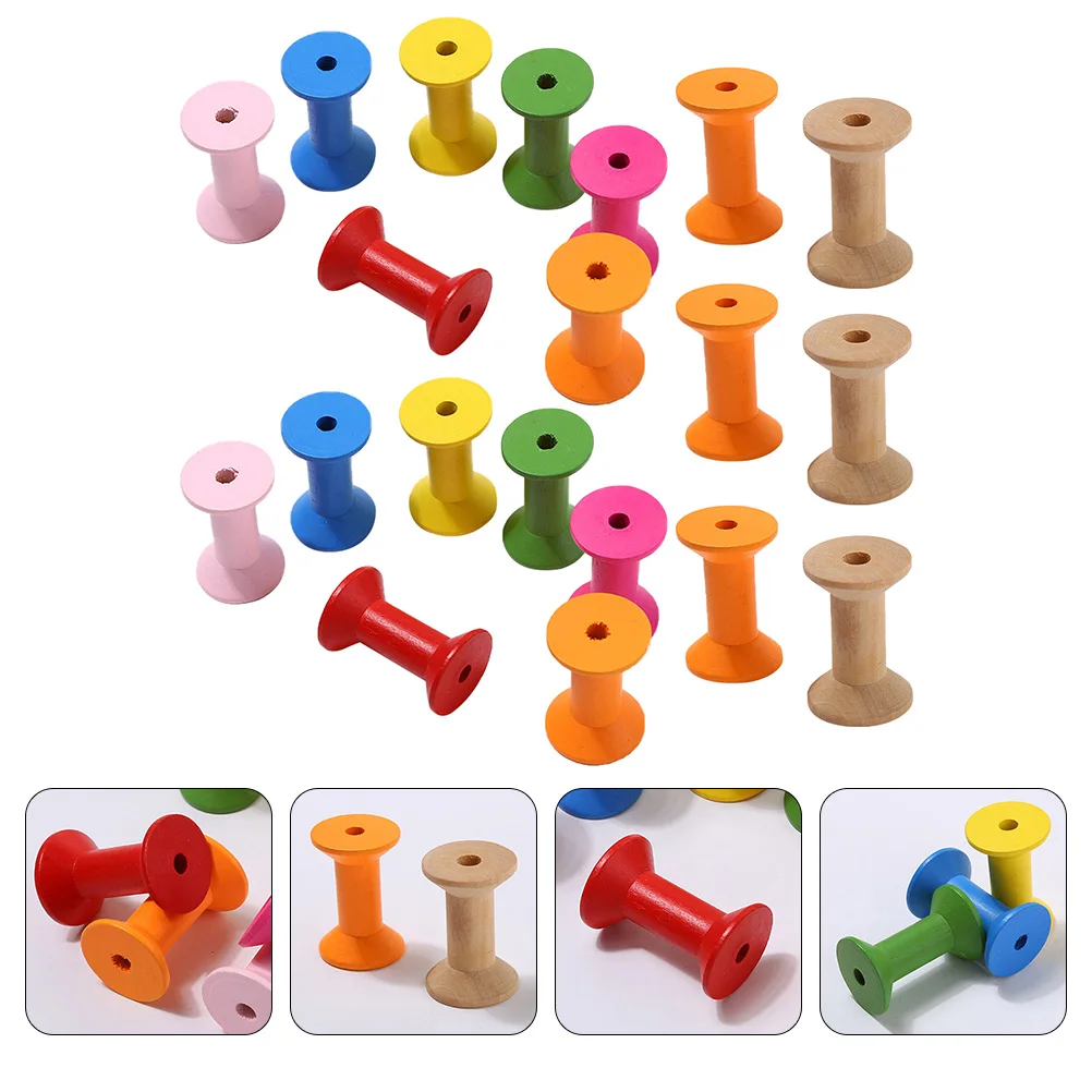 20 pcs Wooden Spools Colorful Unfinished Craft Spools For Diy Sewing Winding Tools Hour Glass Bobbin Rolling Wire Organizer
20 pcs Wooden Spools Colorful Unfinished Craft Spools For Diy Sewing Winding Tools Hour Glass Bobbin Rolling Wire Organizer