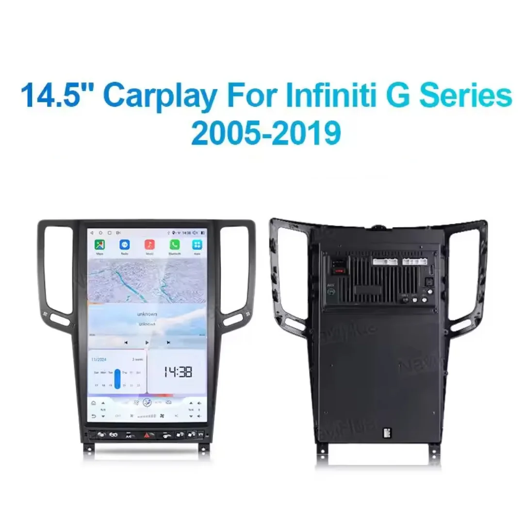 14.5 Inch Android 13 Car Radio GPS Navigation Multimedia Player DVD Multimedia Video Player For Infiniti G Series 2005-2019
14.5 Inch Android 13 Car Radio GPS Navigation Multimedia Player DVD Multimedia Video Player For Infiniti G Series 2005-2019