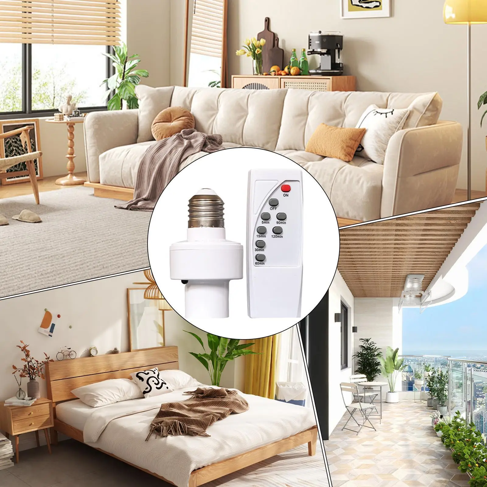 Light Socket E27 Bulb Base Holder Timing Function Wireless Lamp Base Holder For Ceiling Fixture Stairwell Living Room Closet
Light Socket E27 Bulb Base Holder Timing Function Wireless Lamp Base Holder For Ceiling Fixture Stairwell Living Room Closet