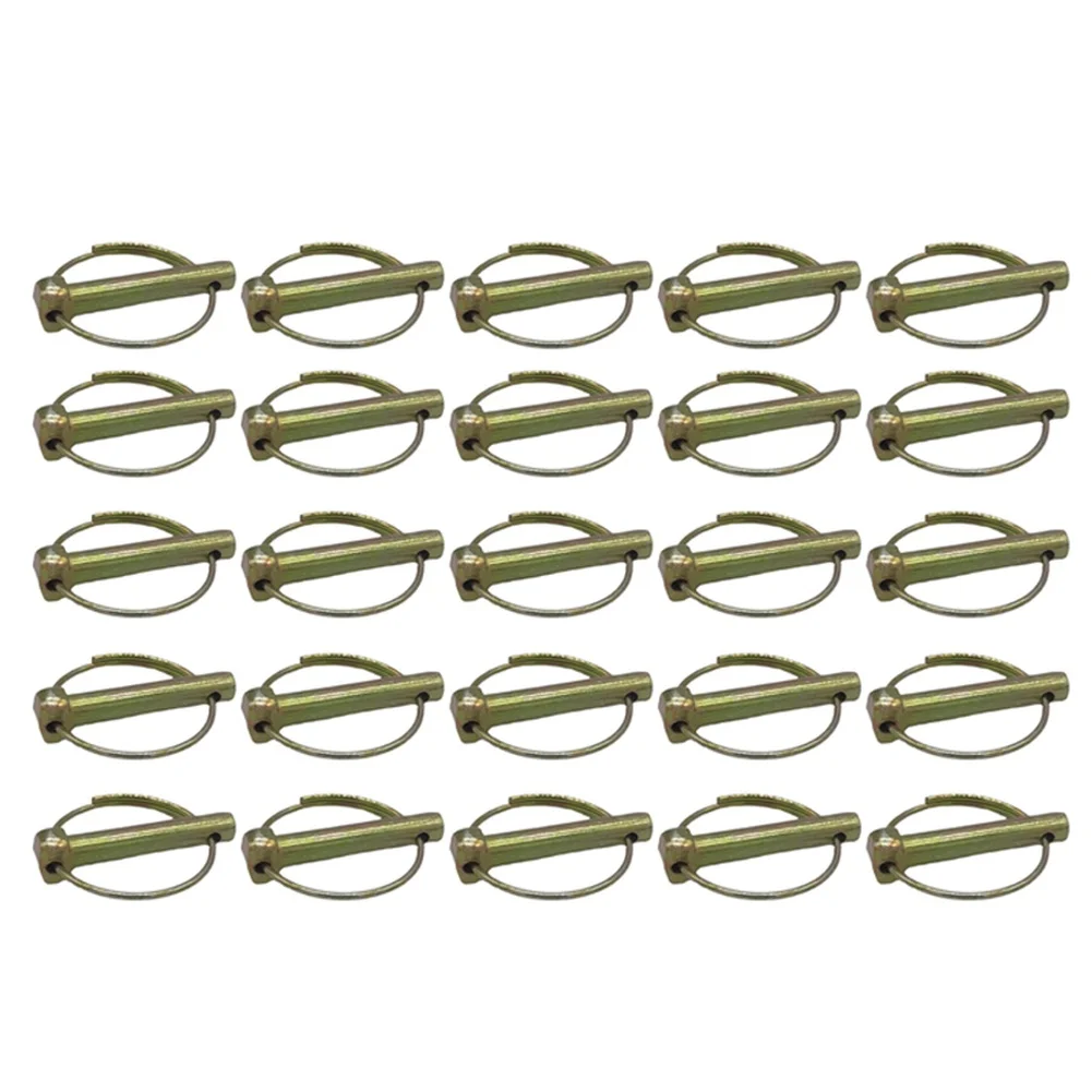 Stainless Steel Cotter Pin Set 25 Pieces with Self-Locking Ring Mechanism for Boat Trailer and Farm Equipment Use
Stainless Steel Cotter Pin Set 25 Pieces with Self-Locking Ring Mechanism for Boat Trailer and Farm Equipment Use