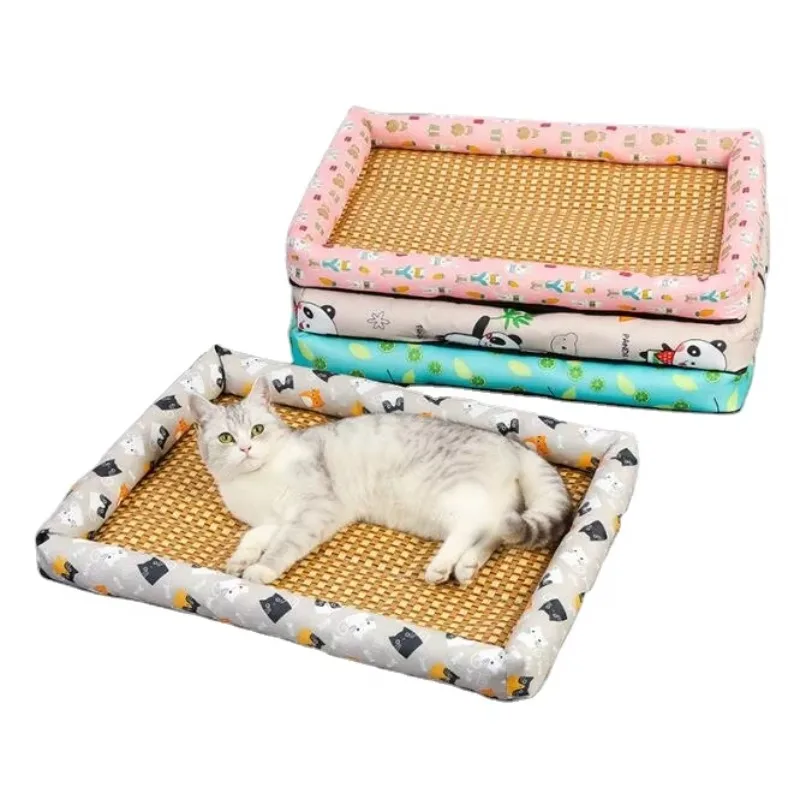 Bamboo Non-Slip Pet Nest Bed Solid Pattern Square Summer Cooling Mat for Dogs Carton Packed
Bamboo Non-Slip Pet Nest Bed Solid Pattern Square Summer Cooling Mat for Dogs Carton Packed
