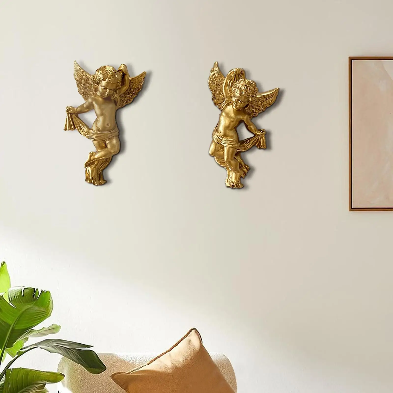 1 пара статуй ангела Cherub, настенная фигурка ангела высотой 5,7 дюйма, милые фигурки ангела для входа
1 пара статуй ангела Cherub, настенная фигурка ангела высотой 5,7 дюйма, милые фигурки ангела для входа