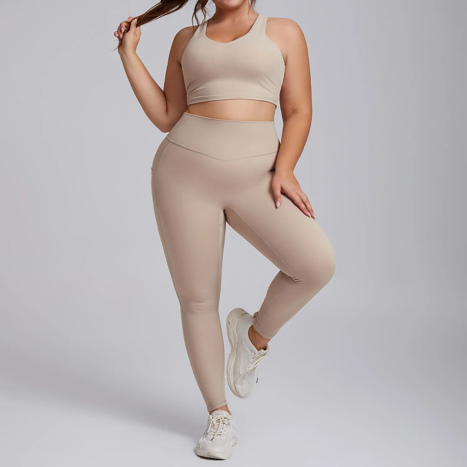 Yoga Set Women Plus Size Workout Oufit Curvy Women Sports Bra Gym Leggings Super Stretch Fitness Suit 3XL Women Activewear Sets
Yoga Set Women Plus Size Workout Oufit Curvy Women Sports Bra Gym Leggings Super Stretch Fitness Suit 3XL Women Activewear Sets