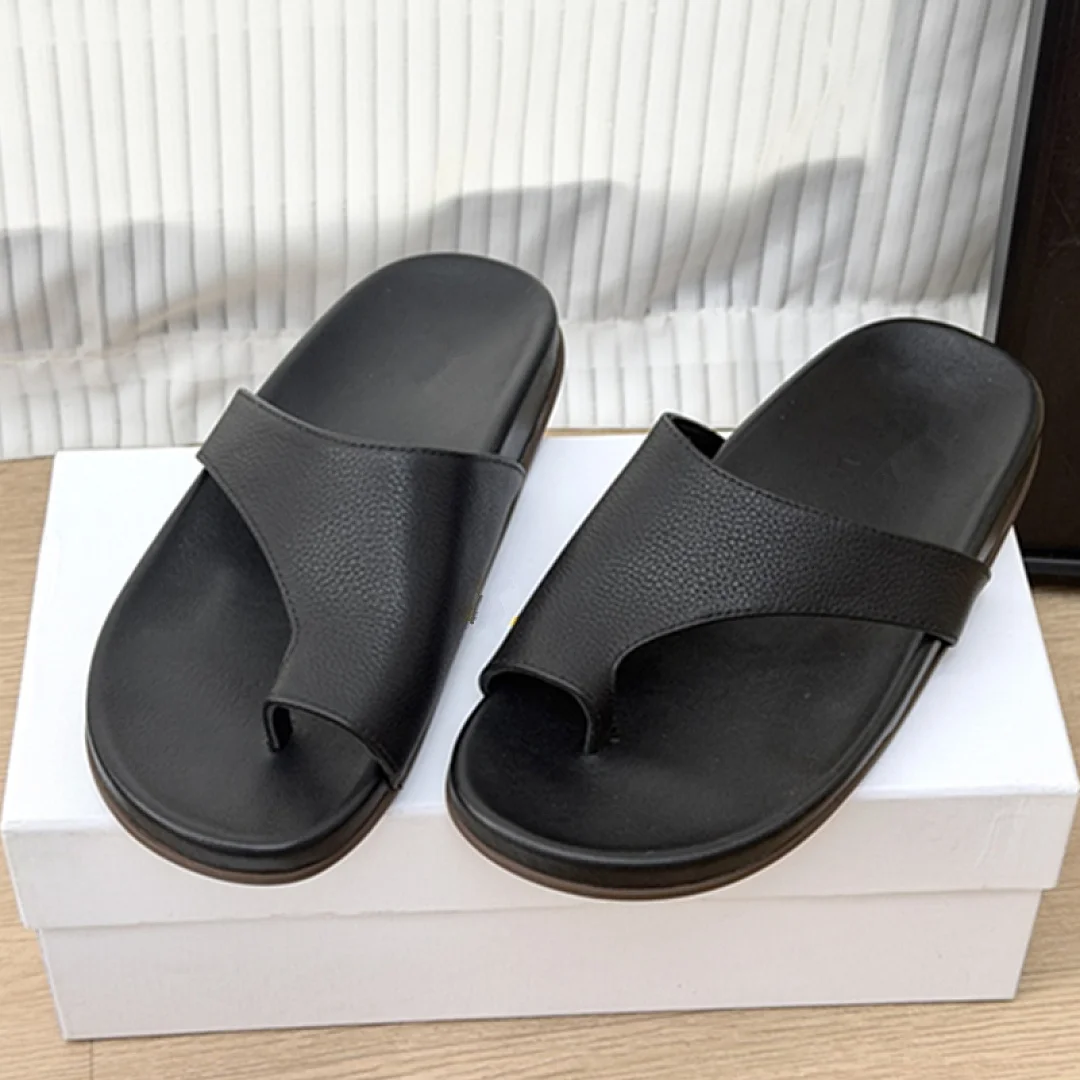 Maxdutti Minimalist Italian Imported Goat Leather Black Flat Bottom Flip Flops Slippers Shoes For Woman Women's Sandals Woman Sh
Maxdutti Minimalist Italian Imported Goat Leather Black Flat Bottom Flip Flops Slippers Shoes For Woman Women's Sandals Woman Sh
