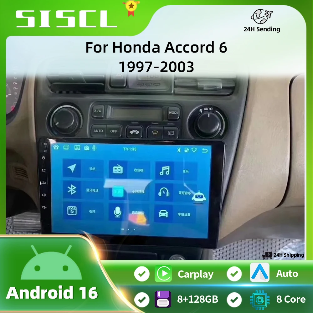Android 16 2K QLED For Honda Accord 6 1997 - 2002 Auto Radio Touch Screen Multimedia Video Player Navigation 4G WIFI GPS DSP BT
Android 16 2K QLED For Honda Accord 6 1997 - 2002 Auto Radio Touch Screen Multimedia Video Player Navigation 4G WIFI GPS DSP BT