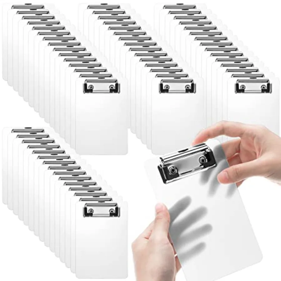 60 Pack Bulk Mini Clipboards 4 x 6 Inch Memo Small Clipboards Plastic Check Presenters for Restaurants Pocket Small Notepads Re
60 Pack Bulk Mini Clipboards 4 x 6 Inch Memo Small Clipboards Plastic Check Presenters for Restaurants Pocket Small Notepads Re