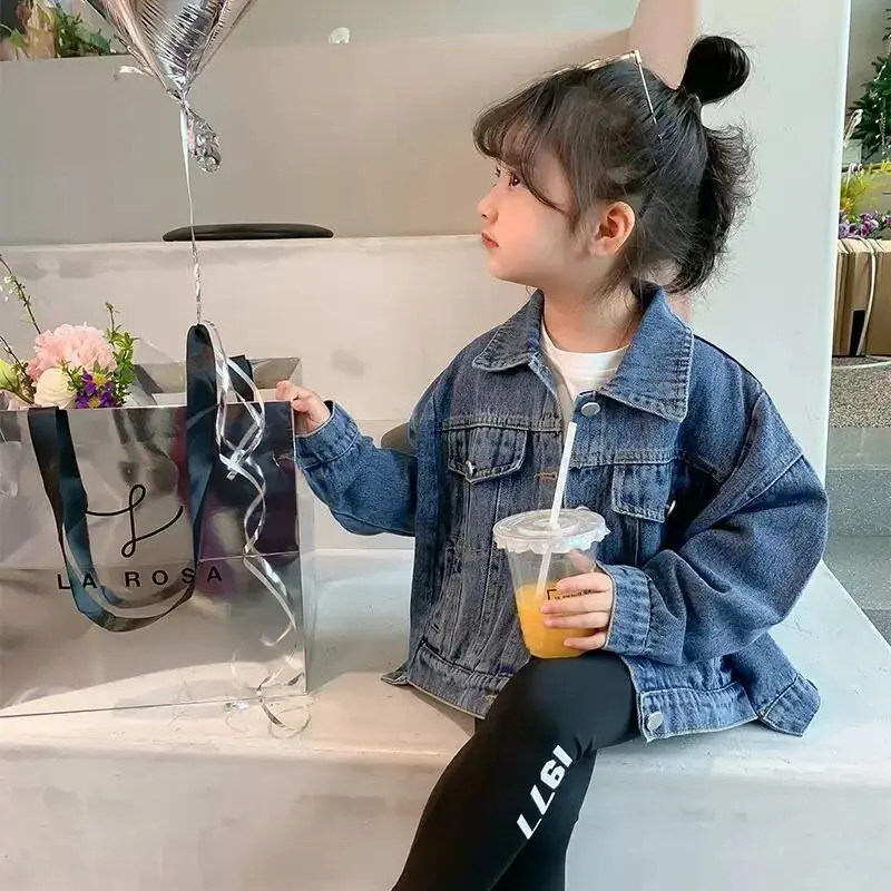 3-12Y Kids Casual Jacket Solid Color Jeans Coats Fashion Girls Denim Jacket Baby Clothes Children Outerwear
3-12Y Kids Casual Jacket Solid Color Jeans Coats Fashion Girls Denim Jacket Baby Clothes Children Outerwear