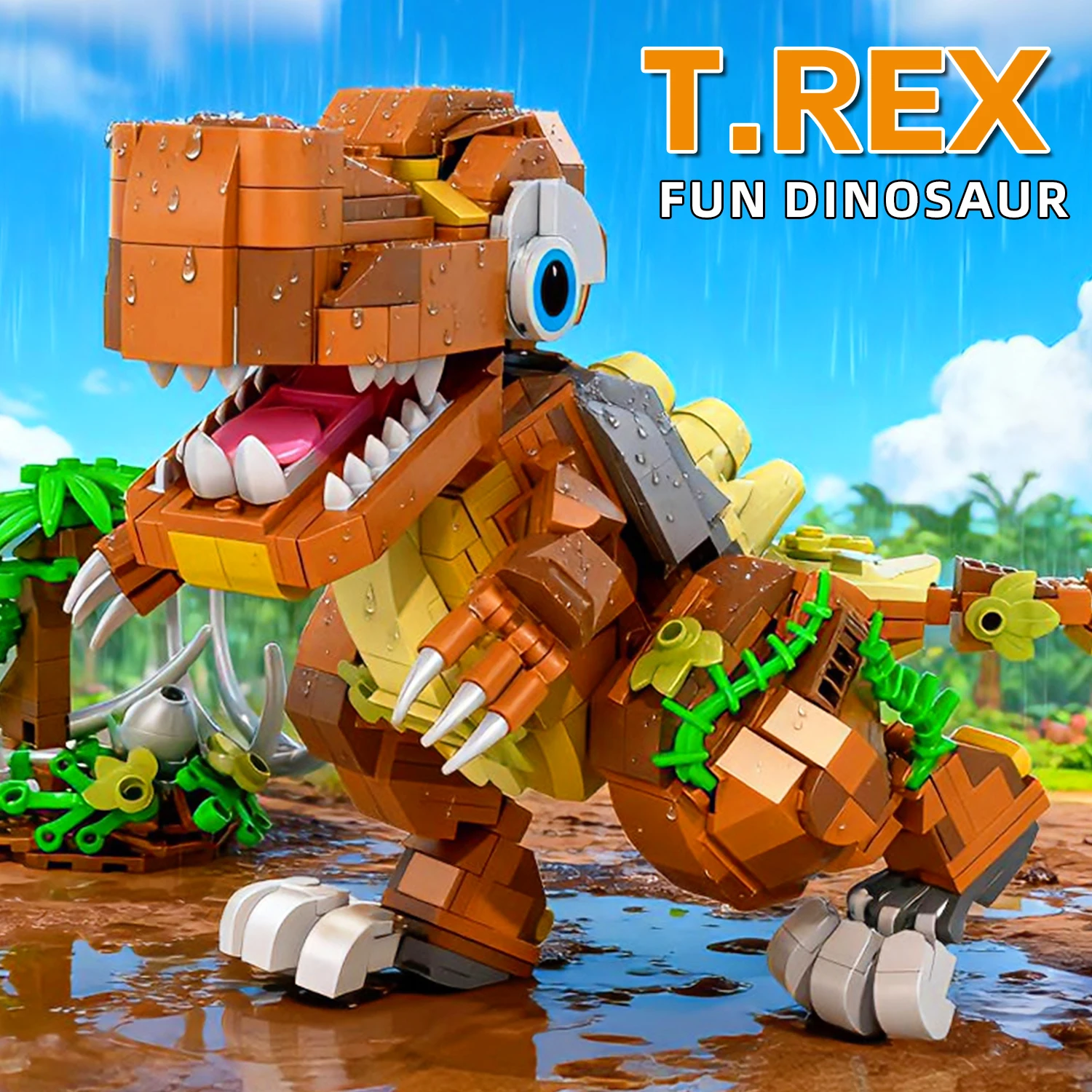 Cartoon Dinosaur World Tyrannosaurus Rex Building Blocks 630PCS Q Version T-Rex Bricks Educational DIY Assembly Toy Set For Kids
Cartoon Dinosaur World Tyrannosaurus Rex Building Blocks 630PCS Q Version T-Rex Bricks Educational DIY Assembly Toy Set For Kids