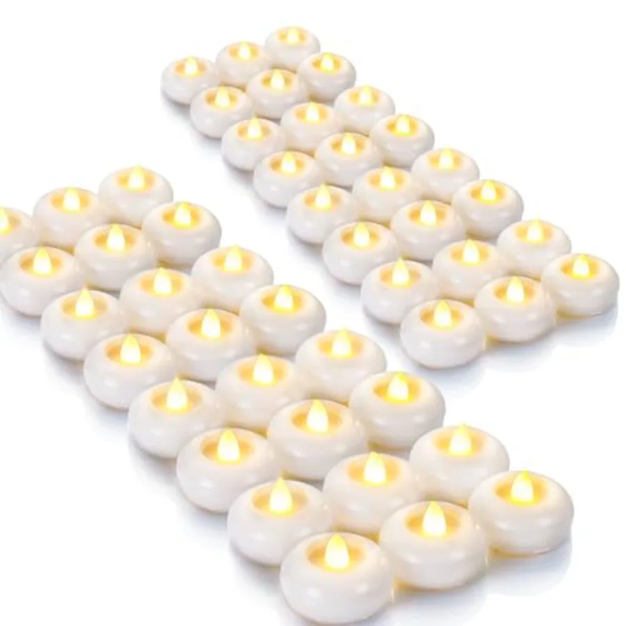 48Pack 2" Flameless Led Floating Candles, 200 Hour Plastic Battery Operated Flickering Waterproof Tealights for Cylinder Vases,
48Pack 2" Flameless Led Floating Candles, 200 Hour Plastic Battery Operated Flickering Waterproof Tealights for Cylinder Vases,