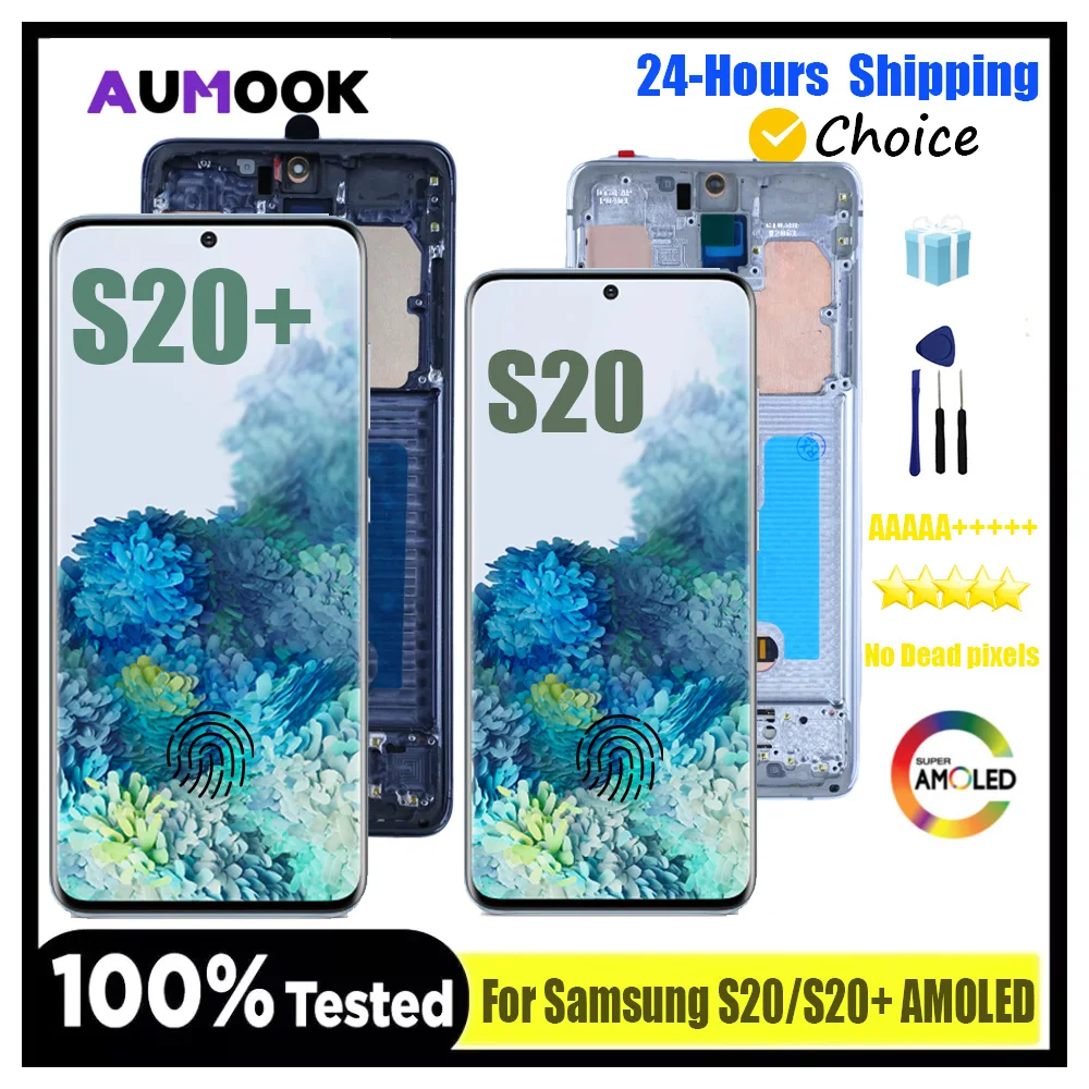 Super Amoled For Samsung Galaxy S20 Plus G985 G986 LCD Display Touch Screen Digitizer Assembly For Samsumg S20 G981Replacement
Super Amoled For Samsung Galaxy S20 Plus G985 G986 LCD Display Touch Screen Digitizer Assembly For Samsumg S20 G981Replacement