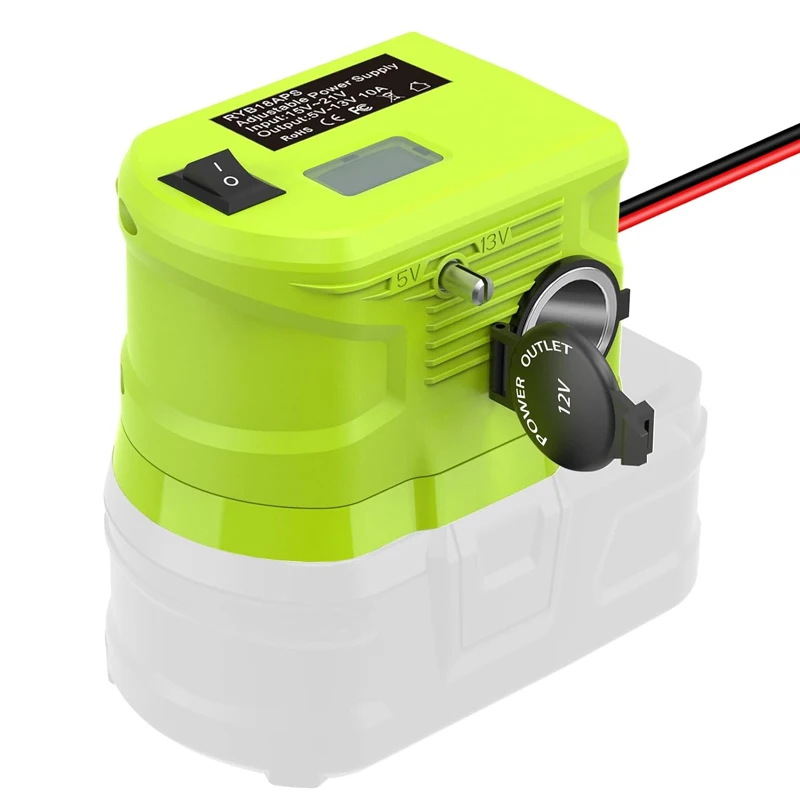 18V to12V Step Down Converter For Ryobi18V Li-ion Battery Power Wheel Adapter Voltage Reducer Transformer with Cigarette Lighter
18V to12V Step Down Converter For Ryobi18V Li-ion Battery Power Wheel Adapter Voltage Reducer Transformer with Cigarette Lighter