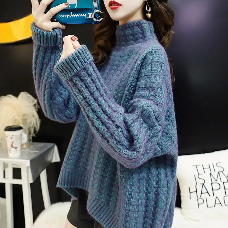 Women's Sweater 2025 Popular Thickened pullover Knitwear sweater Woman clothes knitted bottoming sweater tops sweater knit
Women's Sweater 2025 Popular Thickened pullover Knitwear sweater Woman clothes knitted bottoming sweater tops sweater knit