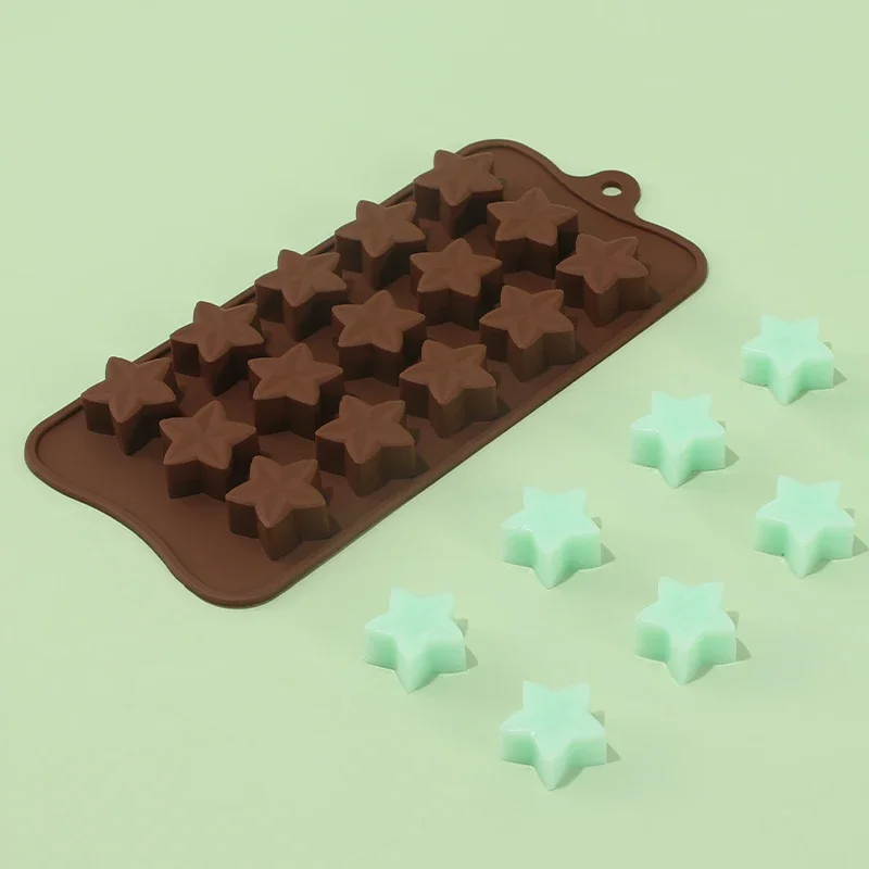 15 Holes Chocolate Mold Fudge Ice Cube Silicone Mold Tray Five-pointed Star Chocolate Mould Cake Decorating Tools Baking gadgets
15 Holes Chocolate Mold Fudge Ice Cube Silicone Mold Tray Five-pointed Star Chocolate Mould Cake Decorating Tools Baking gadgets