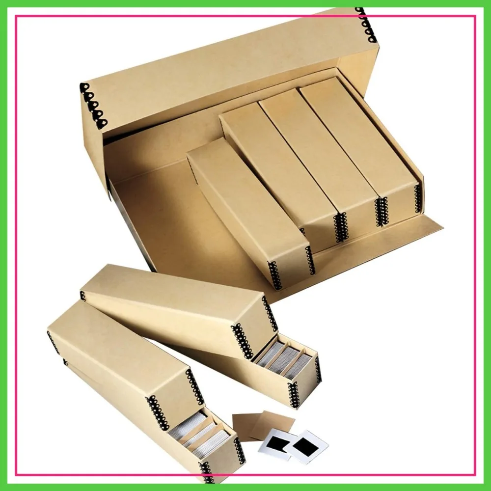 Archival Slide Storage Box 15.5x11.5x3 inch, Holds Up to 840 Films, 6 Inner Cases, Tan
Archival Slide Storage Box 15.5x11.5x3 inch, Holds Up to 840 Films, 6 Inner Cases, Tan