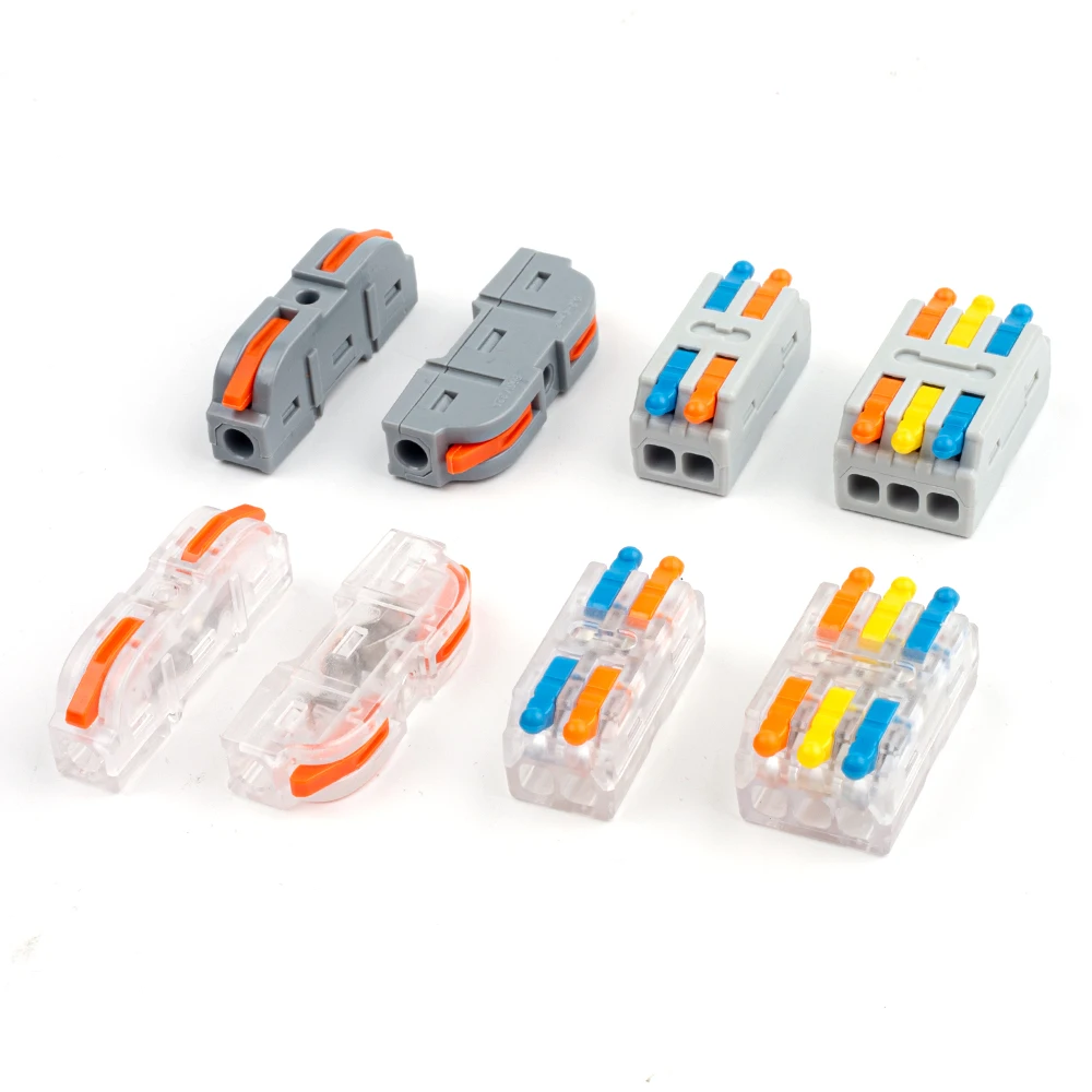 1/2/3 Pin Quick Splicing Push-in Wire Connector Universal Compact Conductor Wiring Electrical Cable Terminal Block,AWG 28-14(12)
1/2/3 Pin Quick Splicing Push-in Wire Connector Universal Compact Conductor Wiring Electrical Cable Terminal Block,AWG 28-14(12)