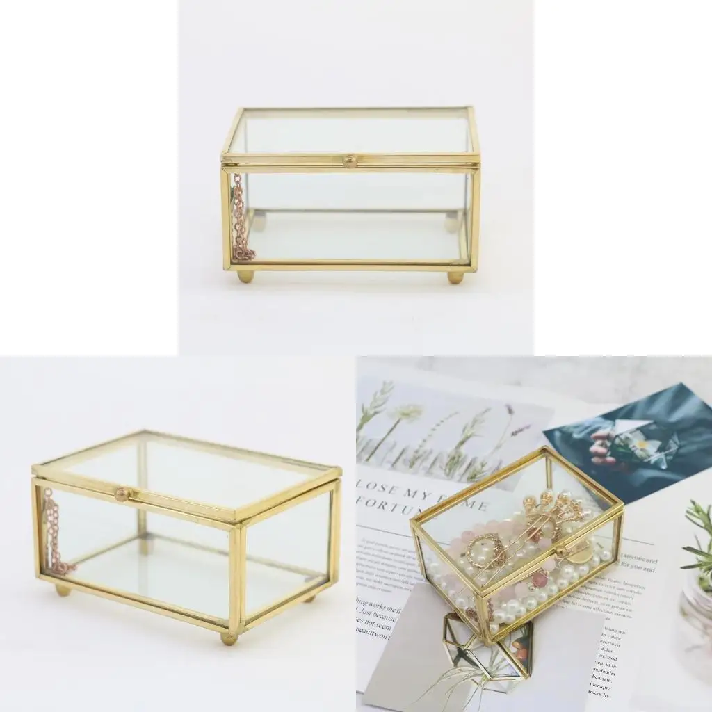 Коробка для обручальных колец, геометрическая прозрачная стеклянная шкатулка для драгоценностей, органайзер, настольный
Коробка для обручальных колец, геометрическая прозрачная стеклянная шкатулка для драгоценностей, органайзер, настольный