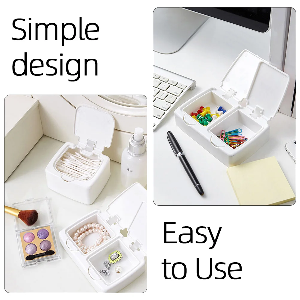 2 Pcs Desktop Container Sundries Dispenser Gadget Case Button Holder White Portable Swabs
2 Pcs Desktop Container Sundries Dispenser Gadget Case Button Holder White Portable Swabs