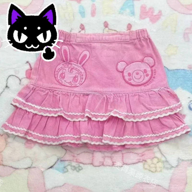 2025 misa hot sale Pink Kawaii Lolita Style Pleated Skirts Japanese Fashion Women Sweet Cartoon Bunny Embroidery Cake Mini Skirt
2025 misa hot sale Pink Kawaii Lolita Style Pleated Skirts Japanese Fashion Women Sweet Cartoon Bunny Embroidery Cake Mini Skirt