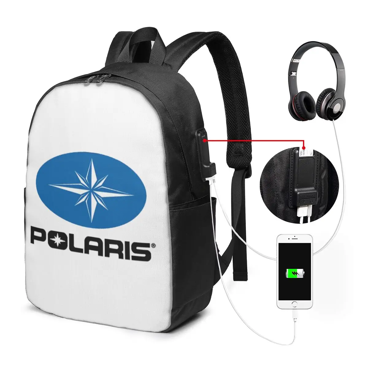 Polaris Logo Backpack Travel Notebook Bag Computer College Student School Bag Laptop Shoulder Bags for Men Women
Polaris Logo Backpack Travel Notebook Bag Computer College Student School Bag Laptop Shoulder Bags for Men Women