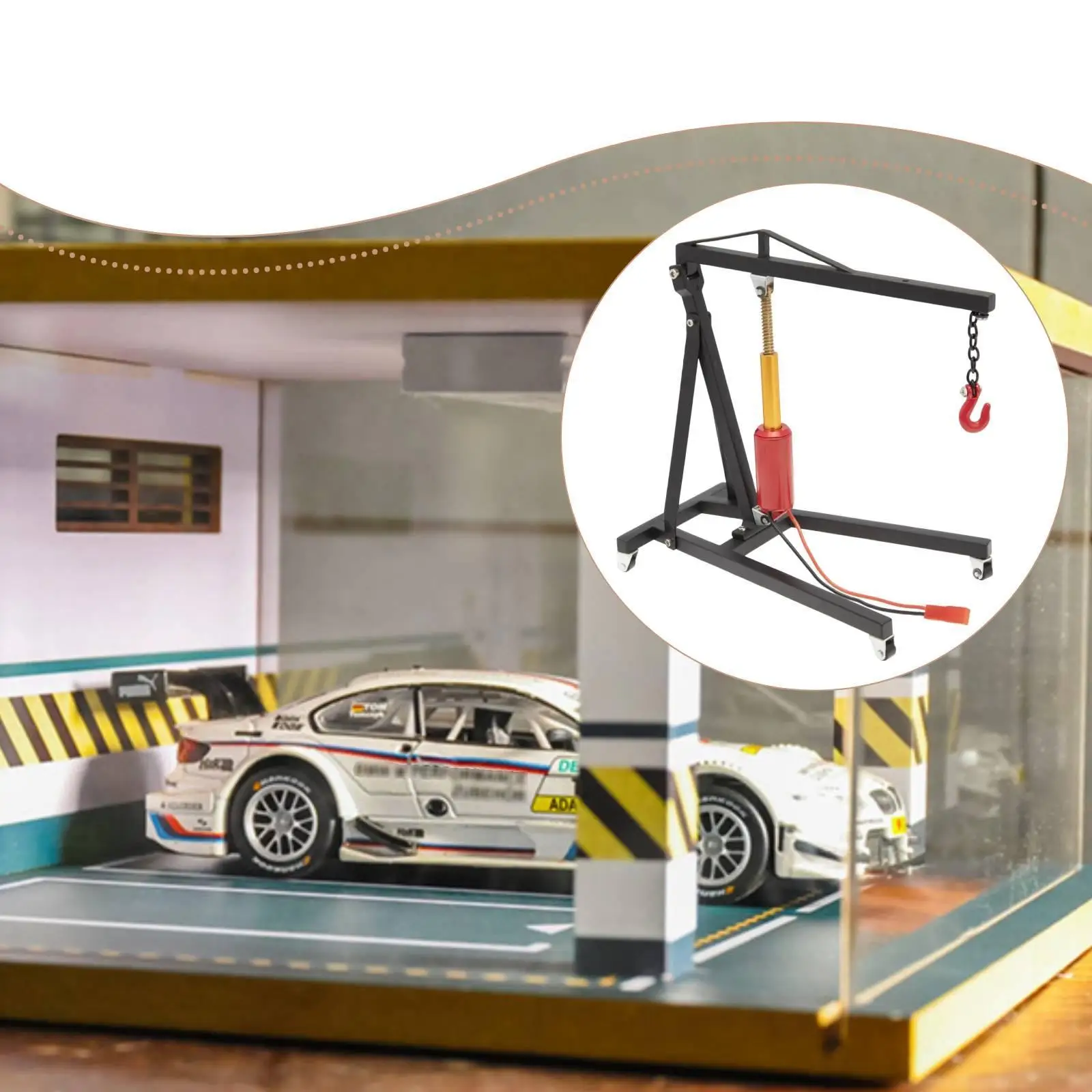 Simulation RC Model Engine Crane Hanger Simple Props Realistic Decoration Electric Model Car Crane Jack for Home Office Birthday
Simulation RC Model Engine Crane Hanger Simple Props Realistic Decoration Electric Model Car Crane Jack for Home Office Birthday