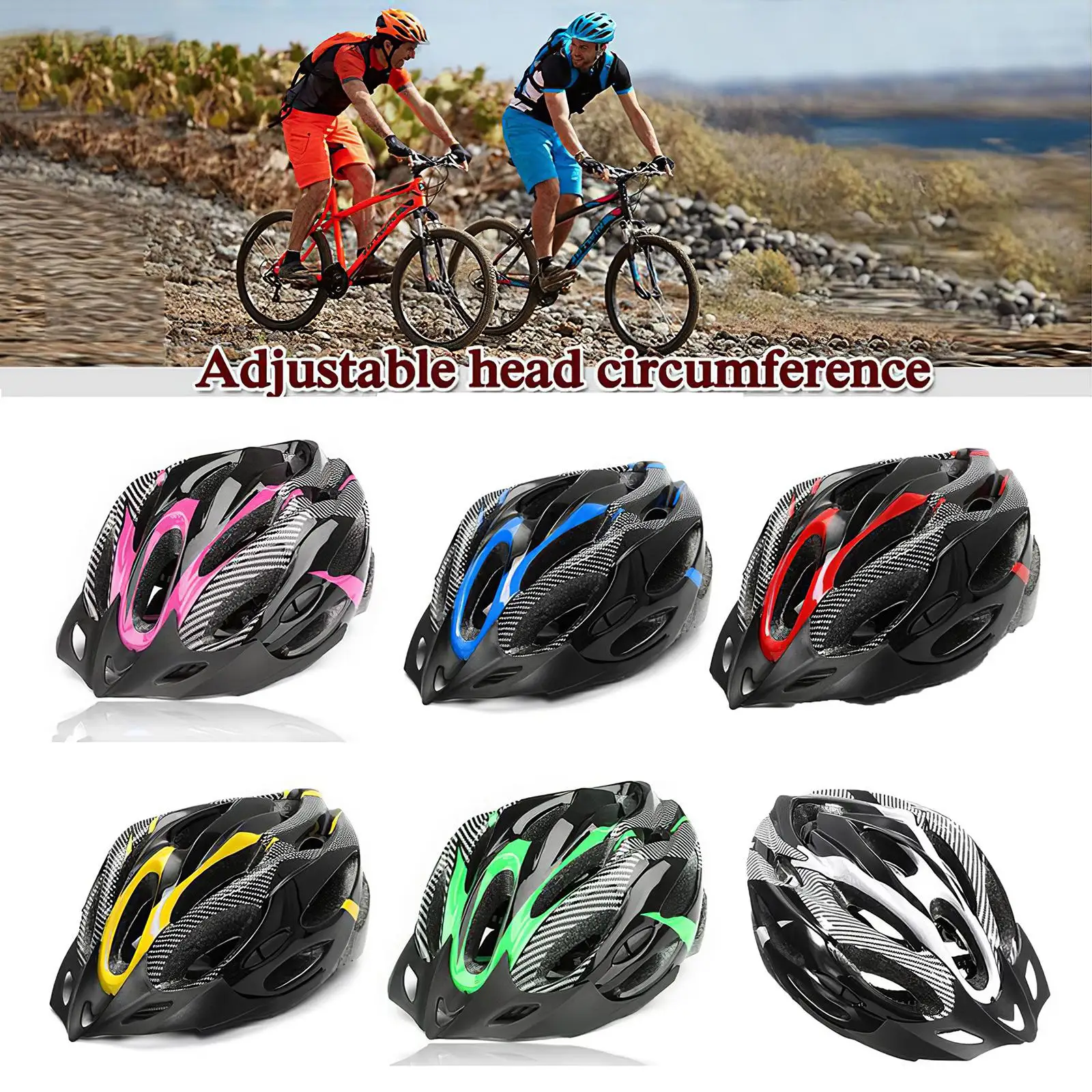 Lightweight EPS Bicycle Helmet with Sun Visor for City Urban Riding Unisex Mountain Road Bike
Lightweight EPS Bicycle Helmet with Sun Visor for City Urban Riding Unisex Mountain Road Bike