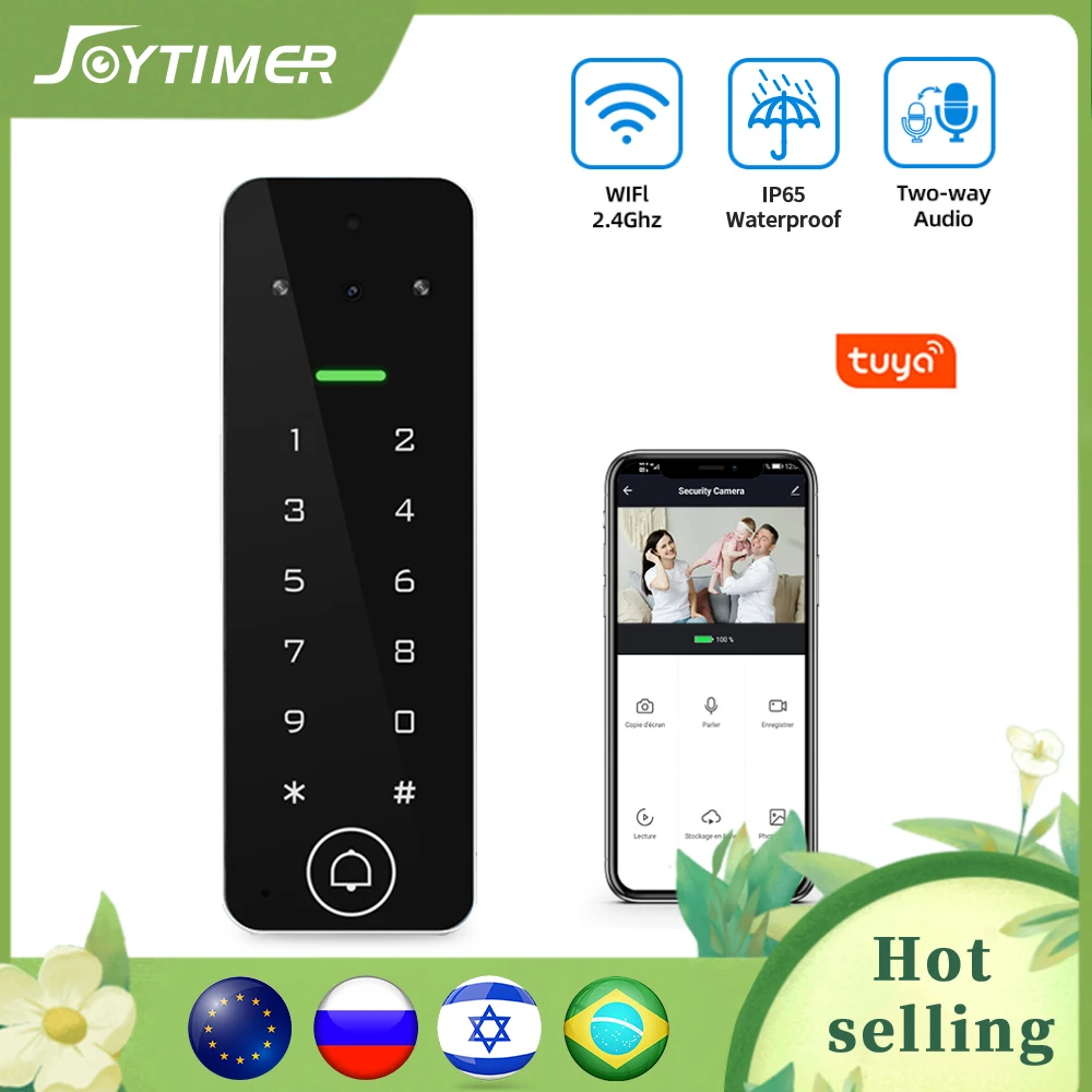 Joytimer Tuya Video Doorbell Home Video Intercom Wireless Doorphone Camera Support One-key Unlock HD Night Vision RFID Unlocking
Joytimer Tuya Video Doorbell Home Video Intercom Wireless Doorphone Camera Support One-key Unlock HD Night Vision RFID Unlocking