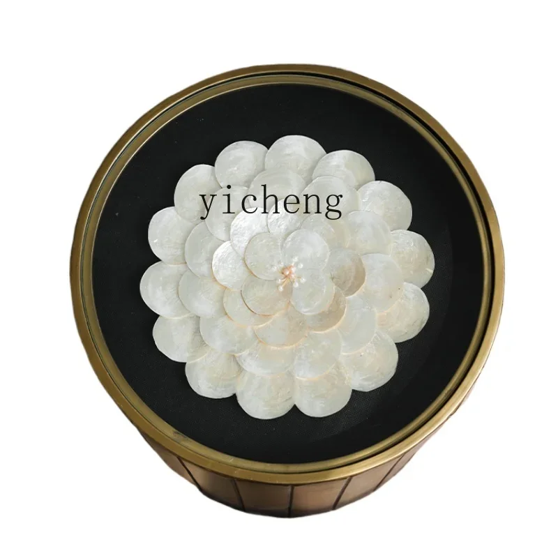 ZF light luxury metal shell edge few simple round sofa high-end living room home balcony coffee table
ZF light luxury metal shell edge few simple round sofa high-end living room home balcony coffee table