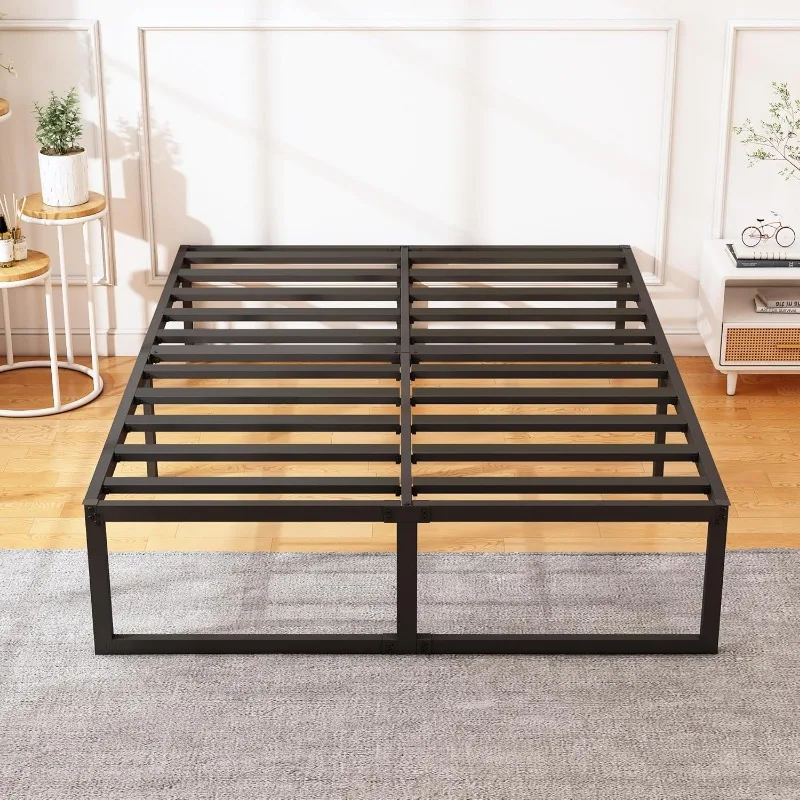 Bed Frame, No Box Spring Needed, Heavy Duty Metal Platform Bed Frame, Strong Steel Slats Support, Noise
Bed Frame, No Box Spring Needed, Heavy Duty Metal Platform Bed Frame, Strong Steel Slats Support, Noise