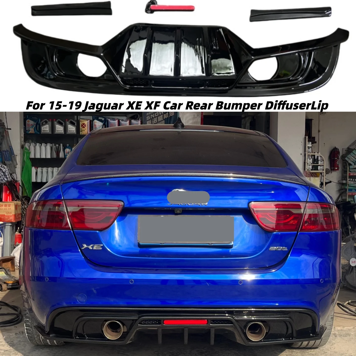 For 2015 2016 2017 2018 2019 Jaguar XE Rear Bumper Diffuser Lip Splitter Apron Bodykit Exterior Tuning Accessories exhaust pipe
For 2015 2016 2017 2018 2019 Jaguar XE Rear Bumper Diffuser Lip Splitter Apron Bodykit Exterior Tuning Accessories exhaust pipe