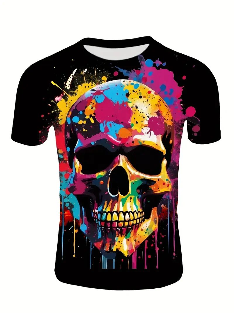 Retro T-Shirts For Men 3d Skull Printed Fashionable Men's Clothing Street Designer Short Sleeve Tees Loose Gay Shirts Cheap Tops
Retro T-Shirts For Men 3d Skull Printed Fashionable Men's Clothing Street Designer Short Sleeve Tees Loose Gay Shirts Cheap Tops