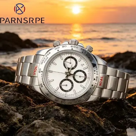 PARNSRPE 39mm Multifunctional chronograph,Panda dial Luminous,Japan VK63 quartz watch,sapphire,Business style for man,waterproof
PARNSRPE 39mm Multifunctional chronograph,Panda dial Luminous,Japan VK63 quartz watch,sapphire,Business style for man,waterproof