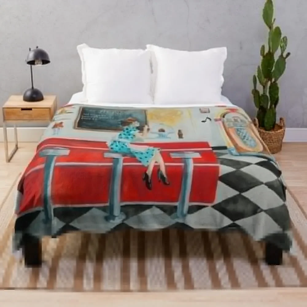 Diner Throw Blanket Summer Beddings Flannel Soft Beds Decorative Throw Blankets
Diner Throw Blanket Summer Beddings Flannel Soft Beds Decorative Throw Blankets