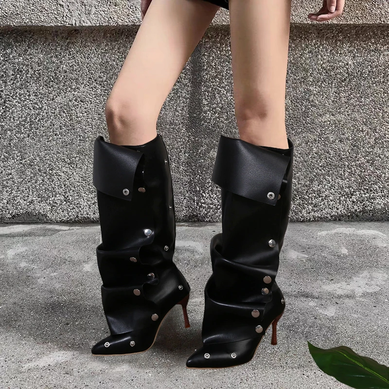 2025 Designer High Heels Women's High Boots Sexy Pointed Toe Heeled Shoes Autumn Pumps Chelsea Boots New Trend Goth Woman Boots
2025 Designer High Heels Women's High Boots Sexy Pointed Toe Heeled Shoes Autumn Pumps Chelsea Boots New Trend Goth Woman Boots