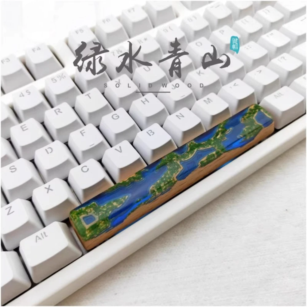 Keyboard Keycaps Game Space Key Cap Solid Wood Resin Light Transmission OEM Profile Single Piece CNC Gaming Accessories Gift
Keyboard Keycaps Game Space Key Cap Solid Wood Resin Light Transmission OEM Profile Single Piece CNC Gaming Accessories Gift