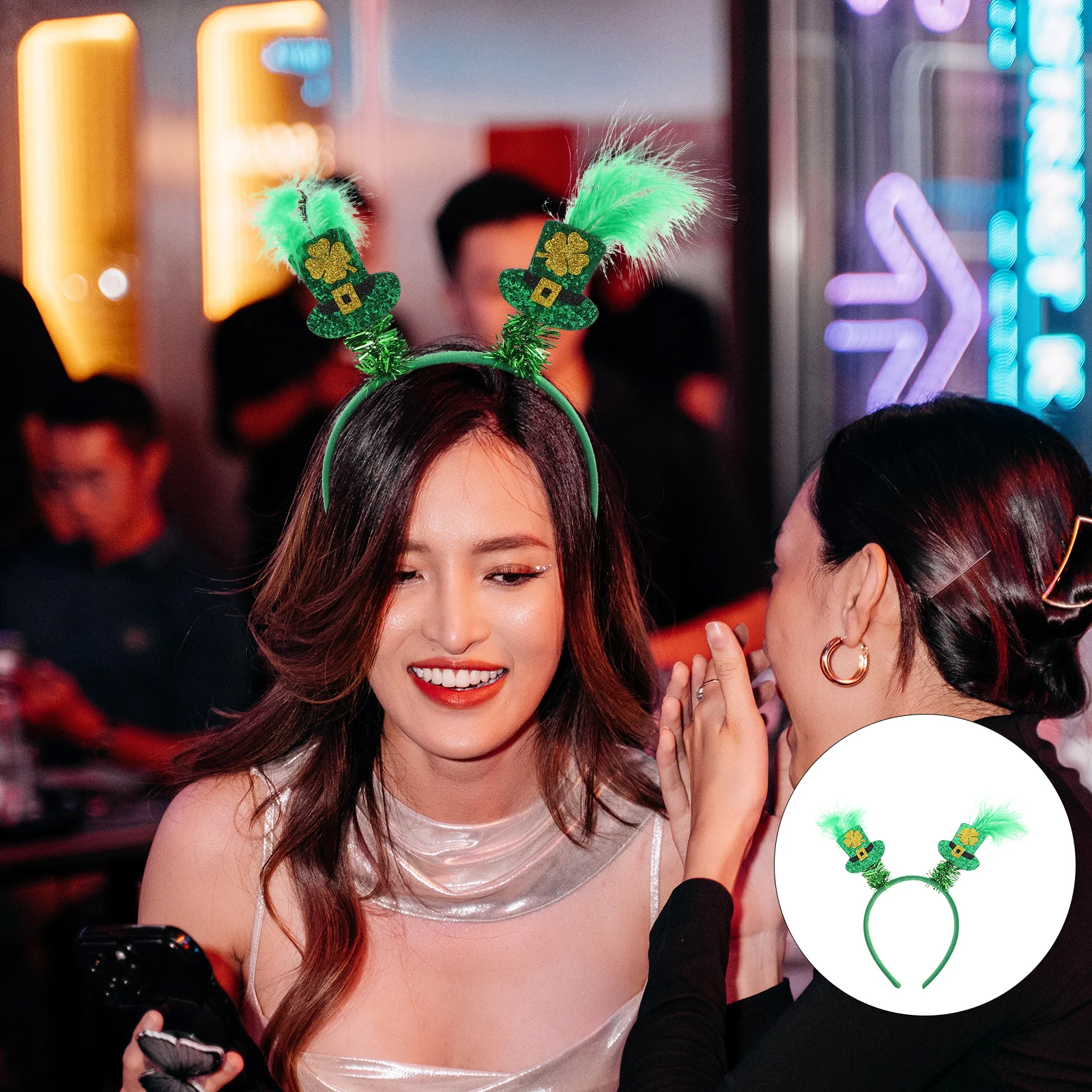 2Pcs Irish Shamrock Headband Saint Patricks Day Party Accessories Irish Leaf Top Hat Plume Festival Hairband Satin Headband
2Pcs Irish Shamrock Headband Saint Patricks Day Party Accessories Irish Leaf Top Hat Plume Festival Hairband Satin Headband