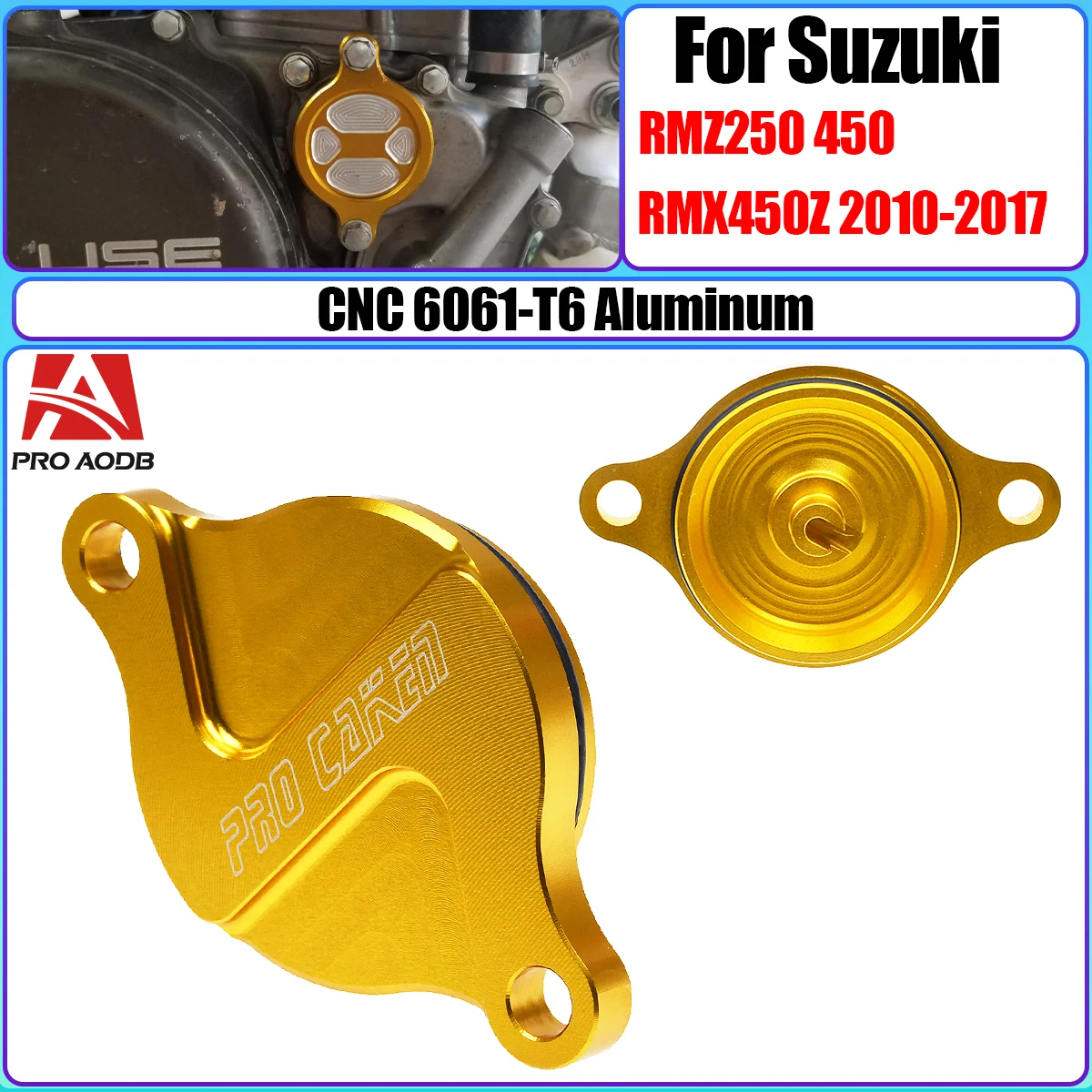 Motorcycle Aluminum Oil Filter Cover For Suzuki 450Z 2005-2014 2015 2016 2017 2018 RMZ450 RMX450Z RMX RMZ250 RMZ250 Z450
Motorcycle Aluminum Oil Filter Cover For Suzuki 450Z 2005-2014 2015 2016 2017 2018 RMZ450 RMX450Z RMX RMZ250 RMZ250 Z450