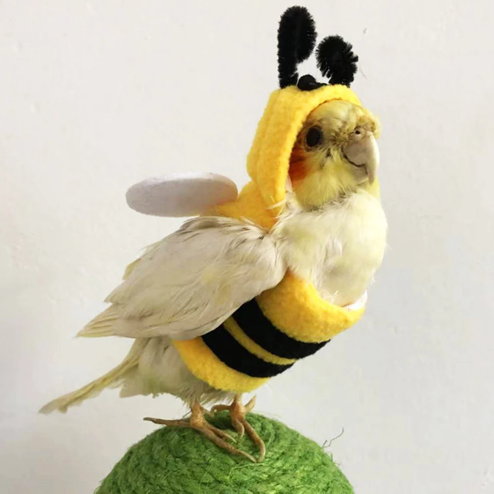 Pet Birds Bee Shaped Hoodies Cosplay Outfit Dress Up Clothes For Parrots African Grey Parakeet Cockatiel Sun Conure Finch Budgie
Pet Birds Bee Shaped Hoodies Cosplay Outfit Dress Up Clothes For Parrots African Grey Parakeet Cockatiel Sun Conure Finch Budgie