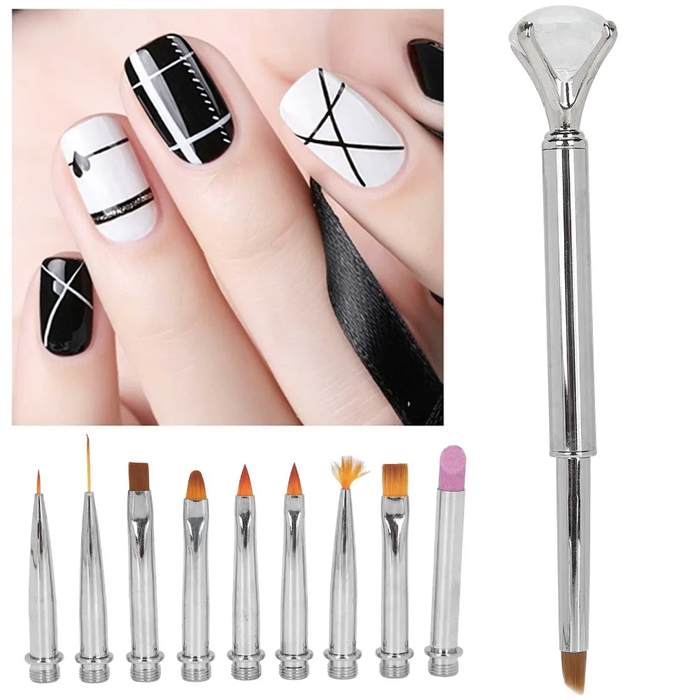 1 x Pen 10 x Pen Head Replaceable Head Detachable Nail Art Brush Soft Dotting Brush Detachable Gel Pen Replaceable Head Nail Pen
1 x Pen 10 x Pen Head Replaceable Head Detachable Nail Art Brush Soft Dotting Brush Detachable Gel Pen Replaceable Head Nail Pen