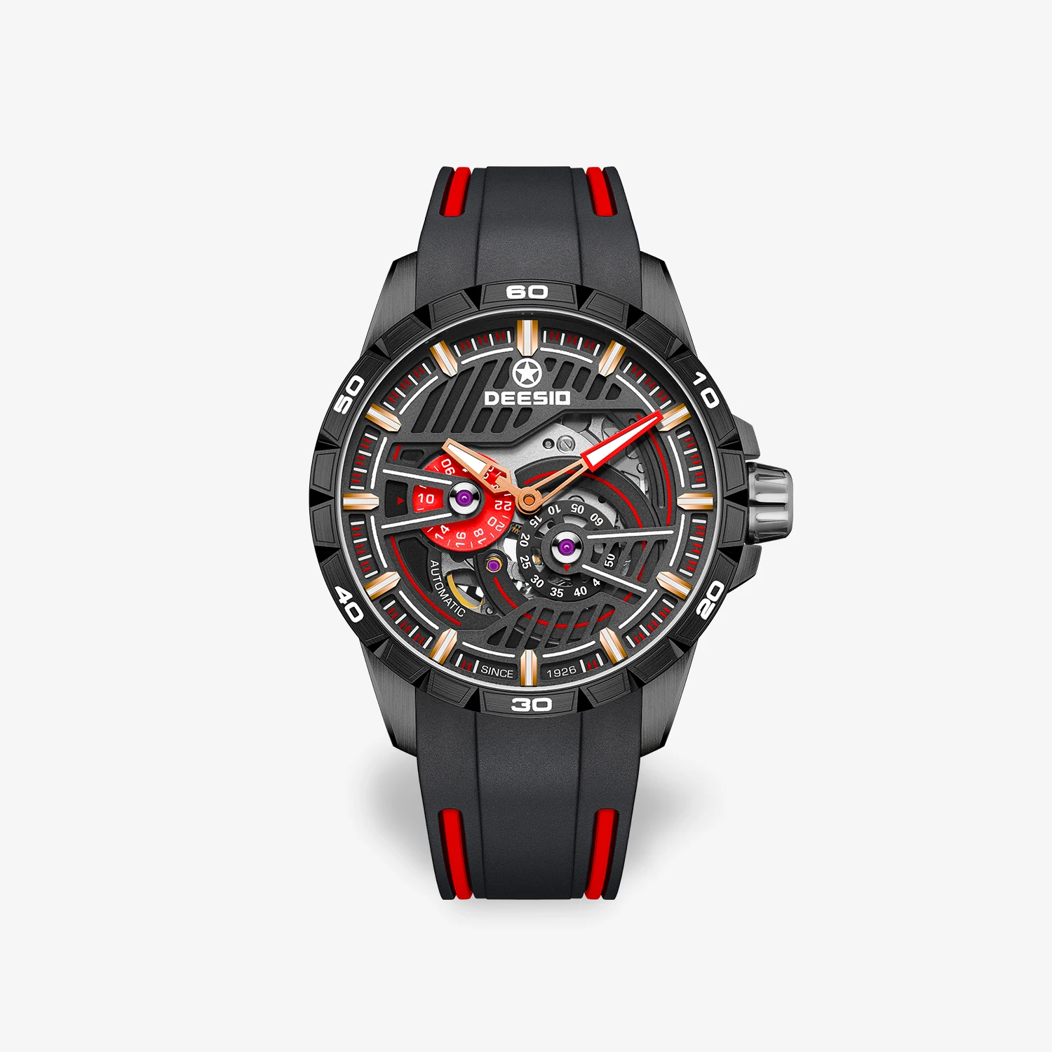 Deesio Men's Luxury Automatic Mechanical Watch Business Watch Stainless Steel Sapphire Crystal Miyota 82S7 Movement Waterproof
Deesio Men's Luxury Automatic Mechanical Watch Business Watch Stainless Steel Sapphire Crystal Miyota 82S7 Movement Waterproof