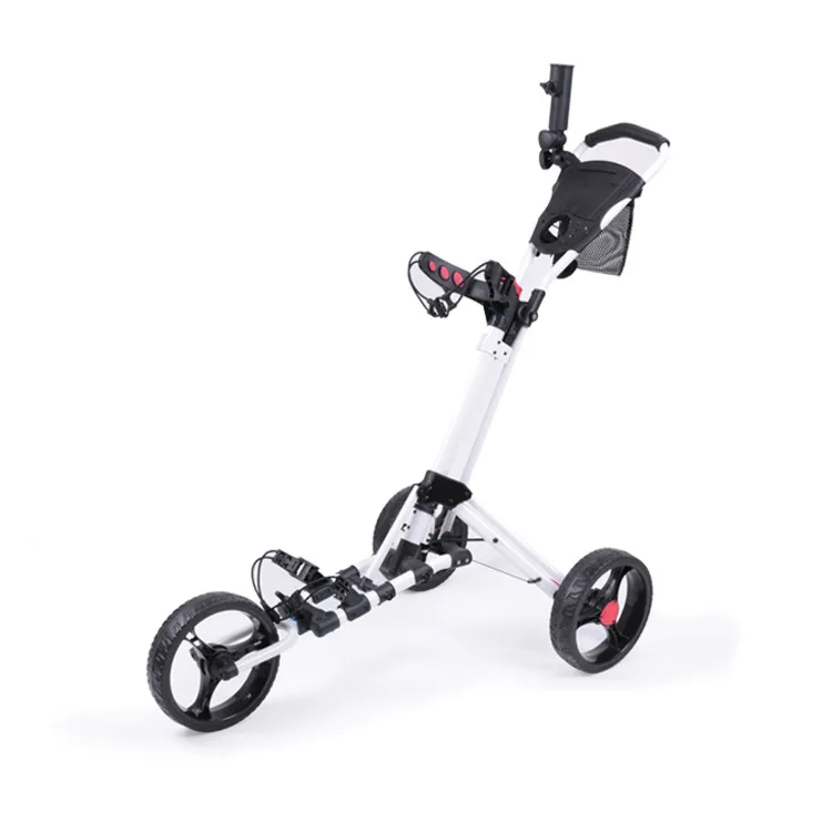 Aluminum 4 Wheels Lightweight Foldable Golf Push Cart with Umbrella Stand for Outdoor Golf Play
Aluminum 4 Wheels Lightweight Foldable Golf Push Cart with Umbrella Stand for Outdoor Golf Play